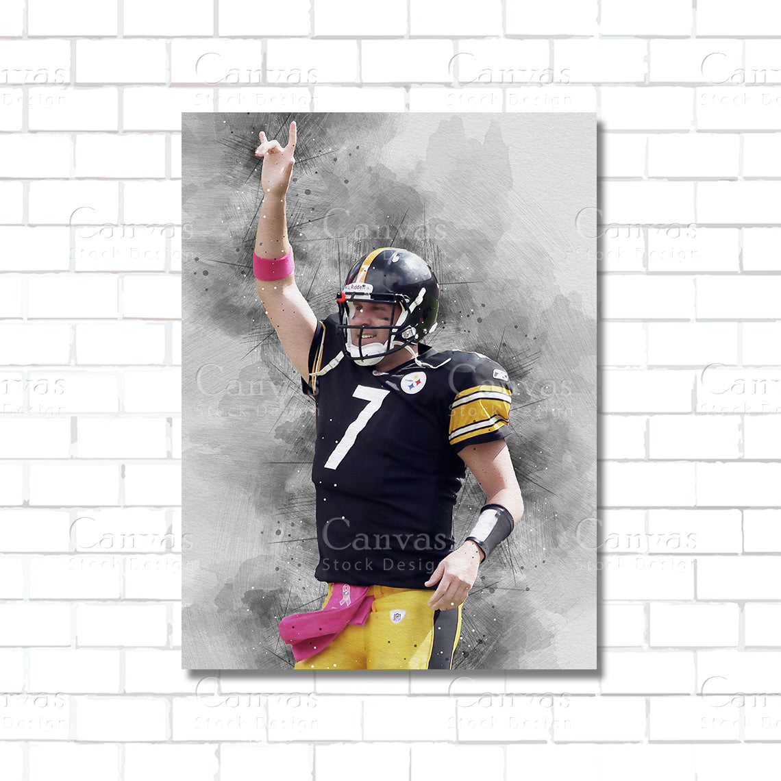 Ben Roethlisberger Canvas Wall Art