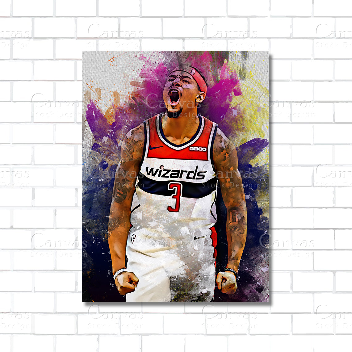 Bradley Beal Canvas Wall Art