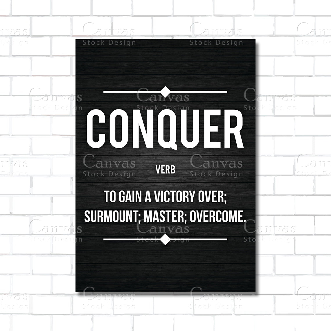 Conquer Definition Wall Art