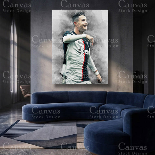 Cristiano Ronaldo Soccer Canvas Artwork