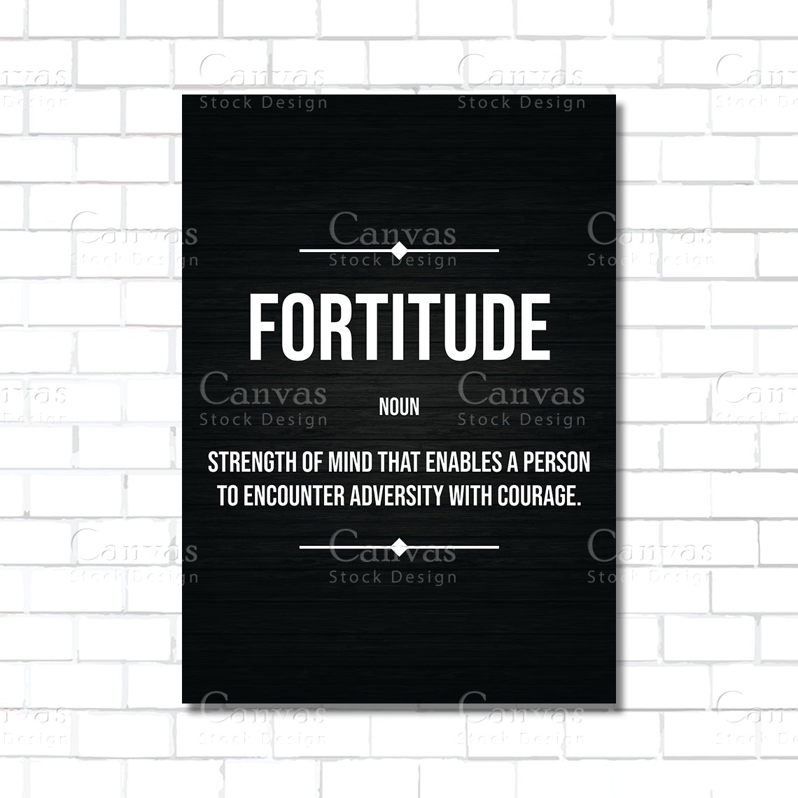 Fortitude Definition Wall Art