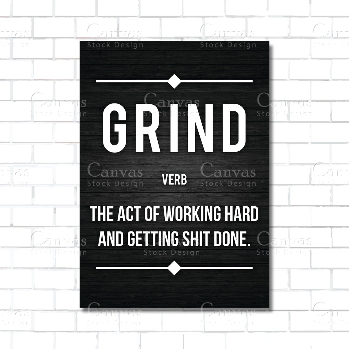 Grind Definition Wall Art