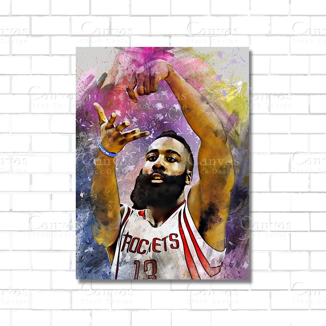 James Harden Canvas Wall Art