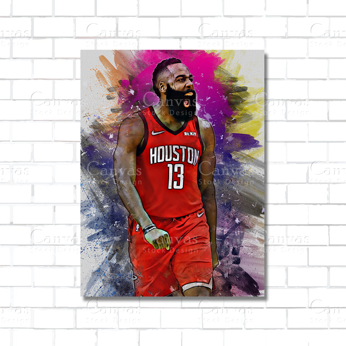 James Harden Canvas Wall Art