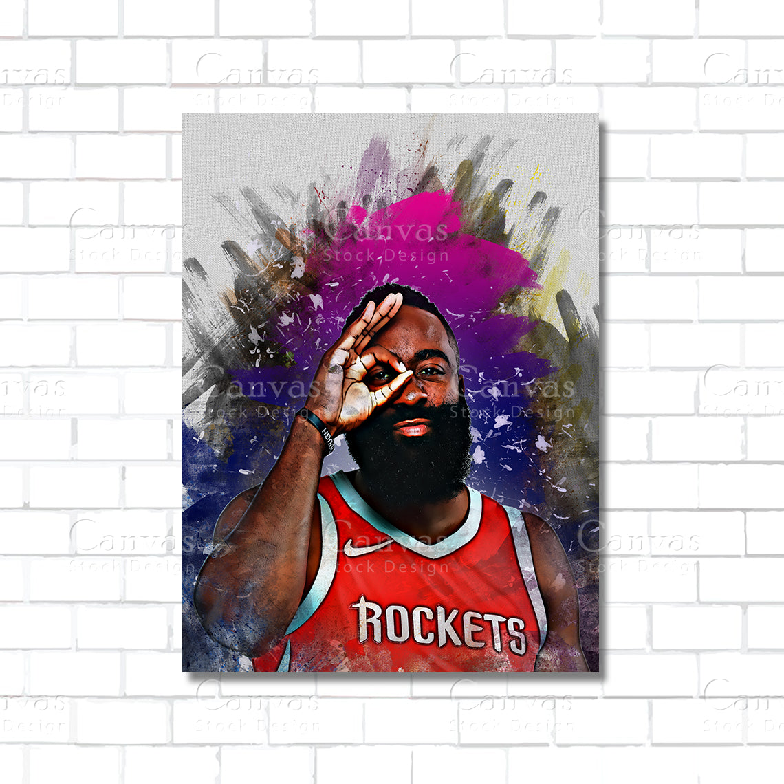 James Harden Canvas Wall Art