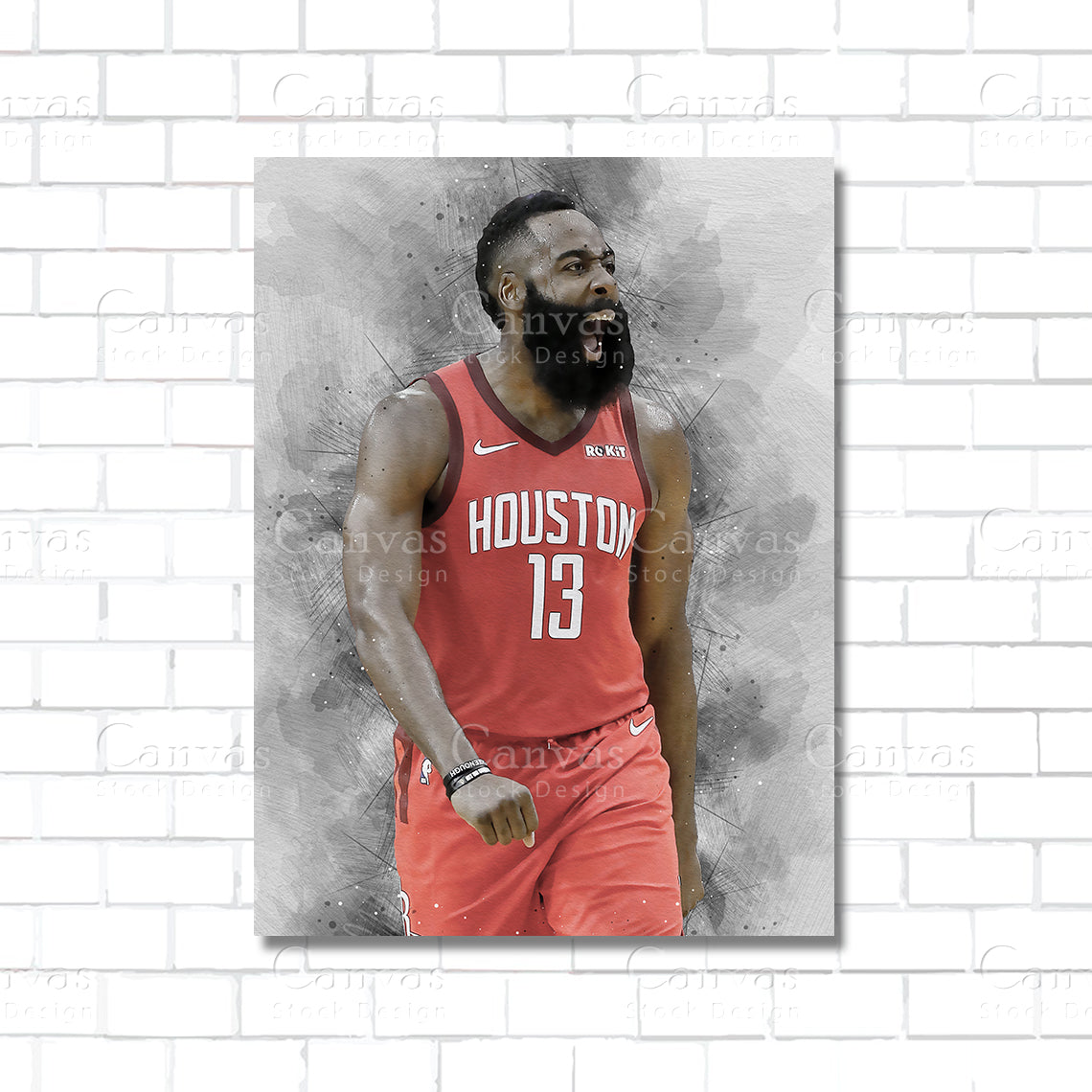 James Harden Canvas Wall Art