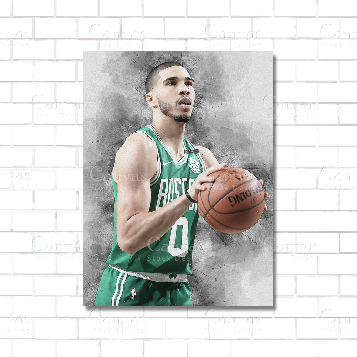 Jayson Tatum Canvas Wall Art