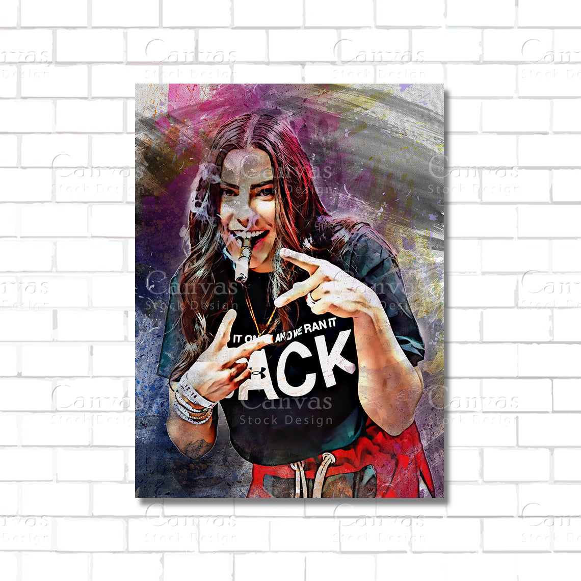 Kelsey Plum Canvas Wall Art