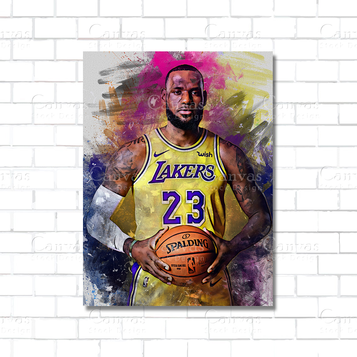 LeBron James Canvas Wall Art