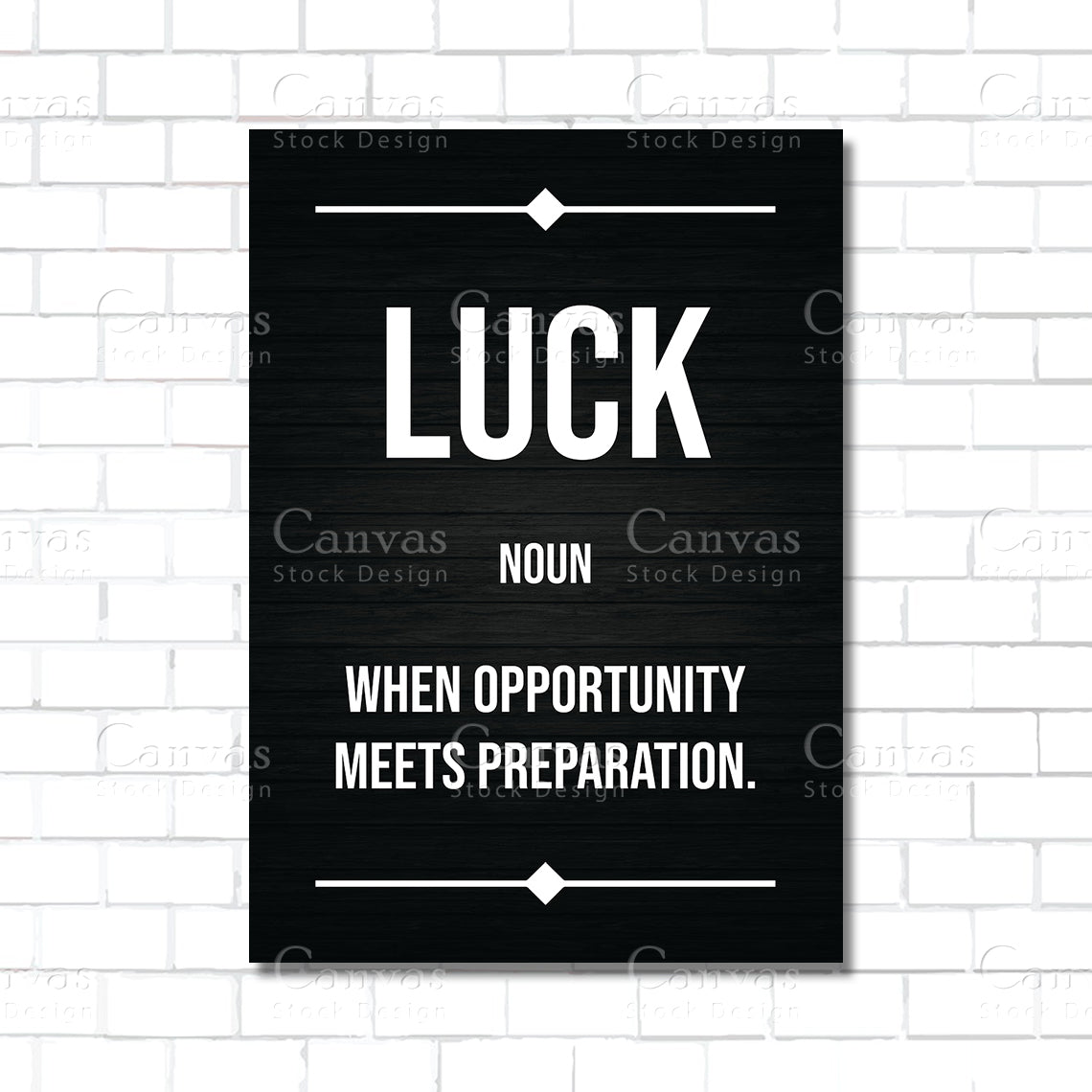 Luck Definition Wall Art