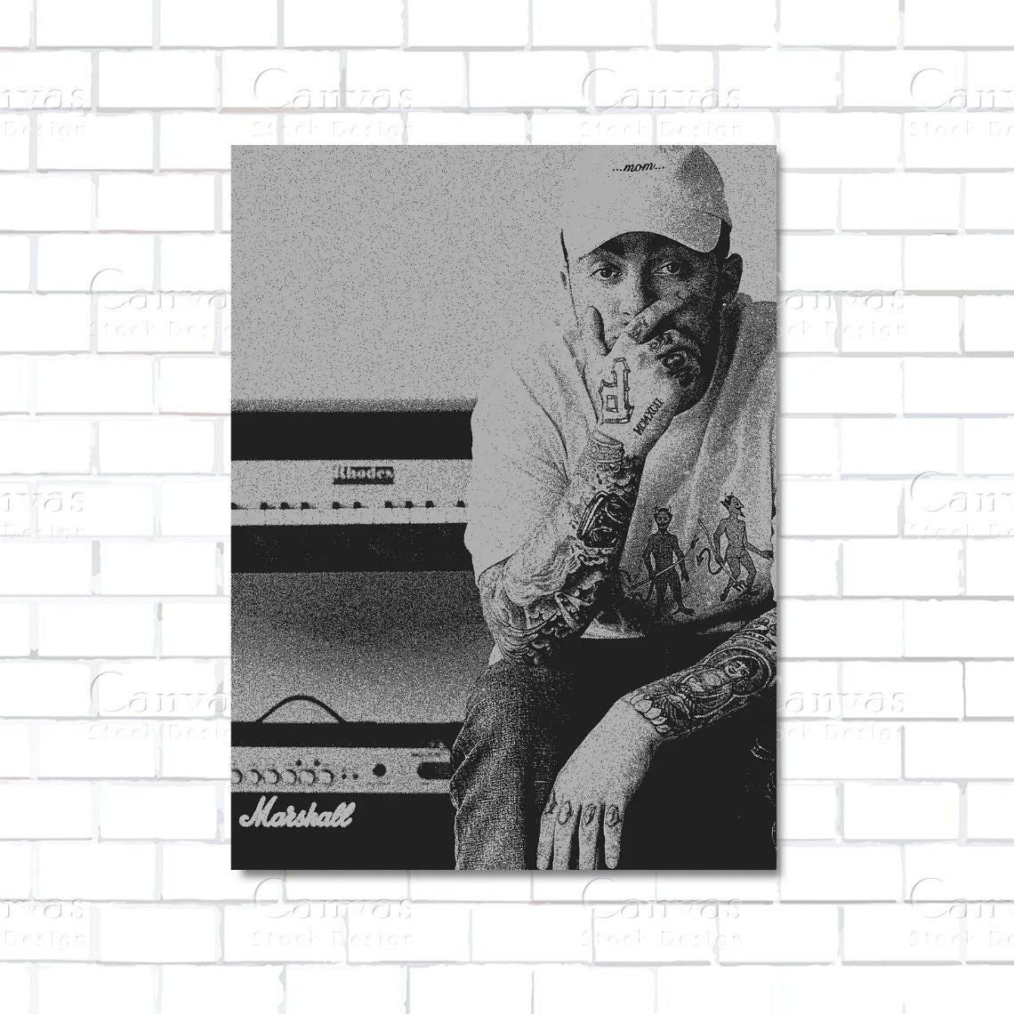 Mac Miller tribute artwork – hip-hop musician canvas wall art for fans