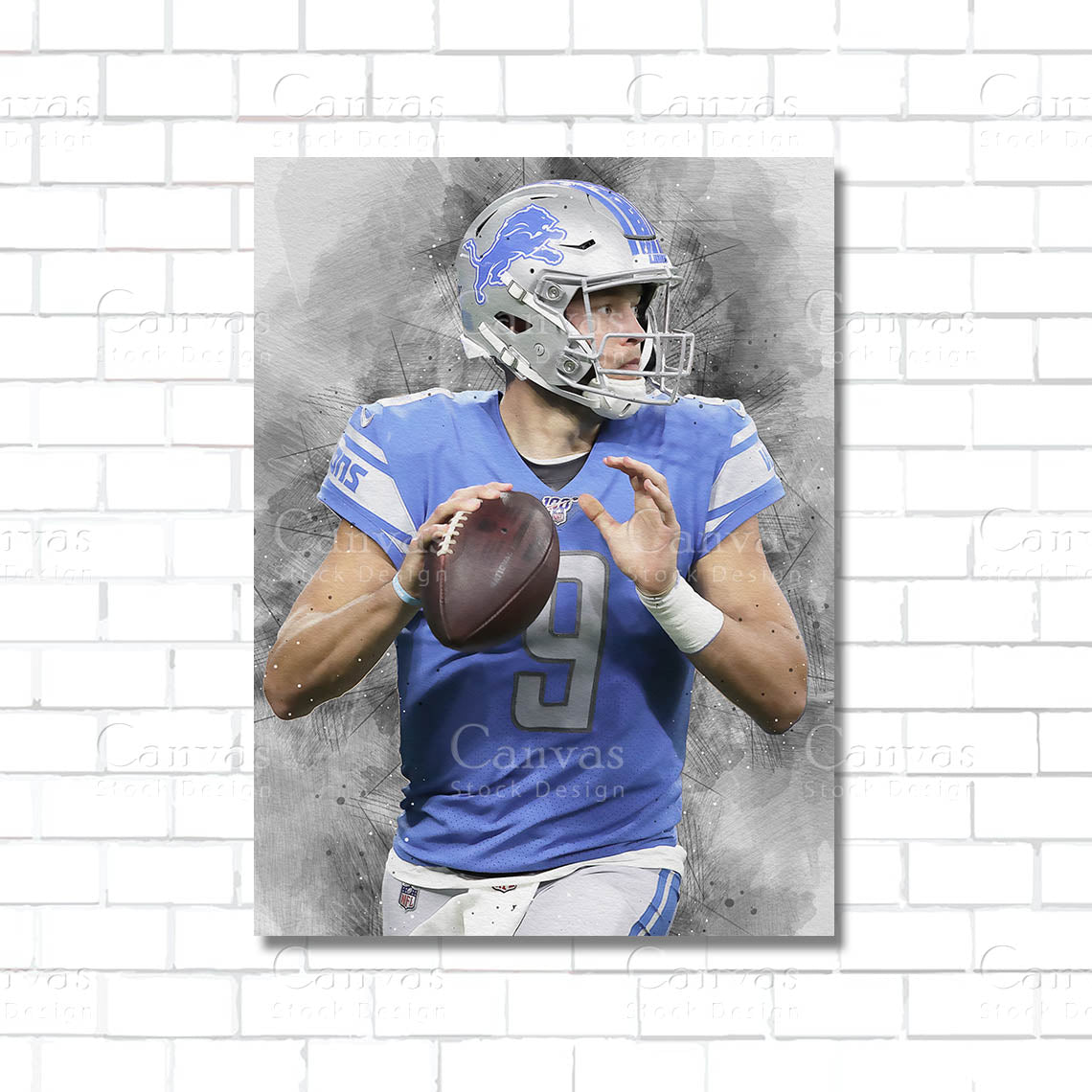 Matthew Stafford Canvas Wall Art – Los Angeles Rams Quarterback