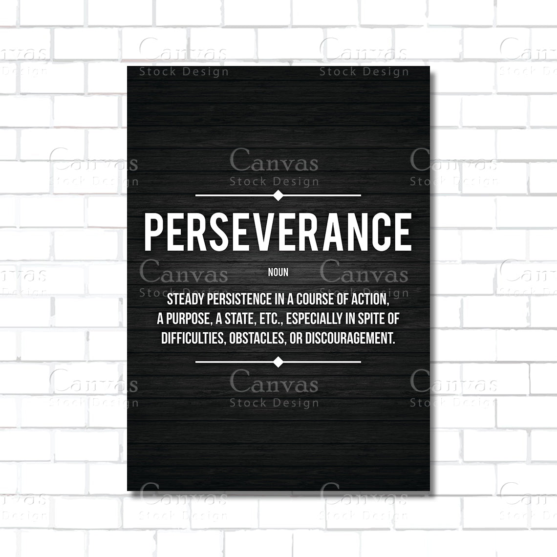 Perseverance Definition Wall Art