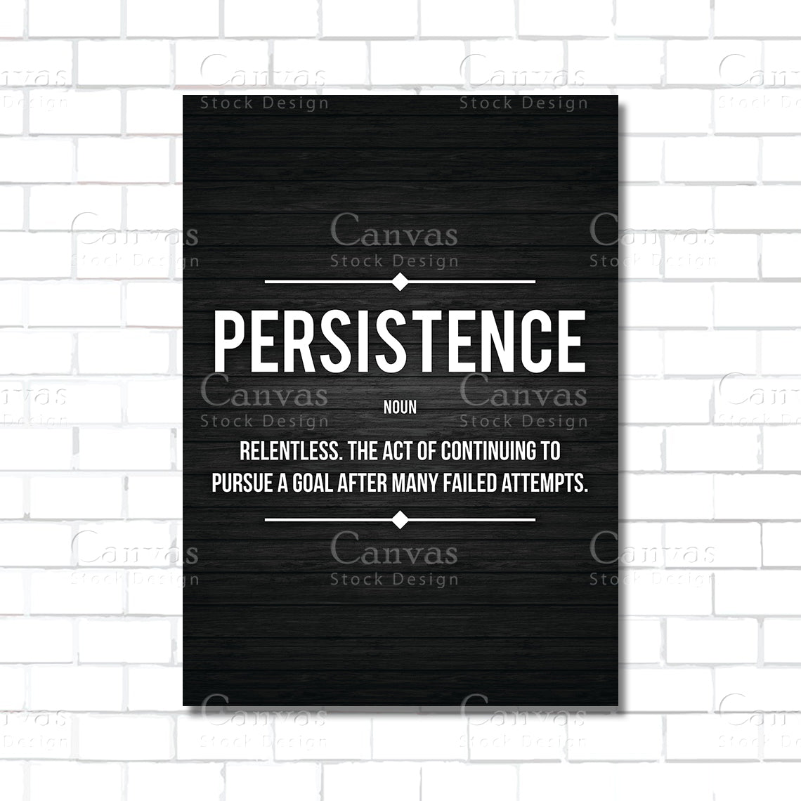 Persistence Definition Wall Art