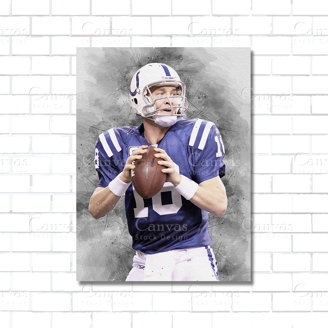 Peyton Manning Canvas Wall Art