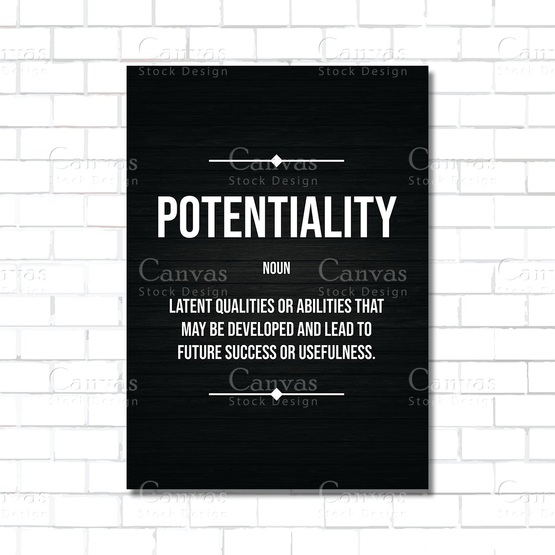 Potentiality Definition Wall Art