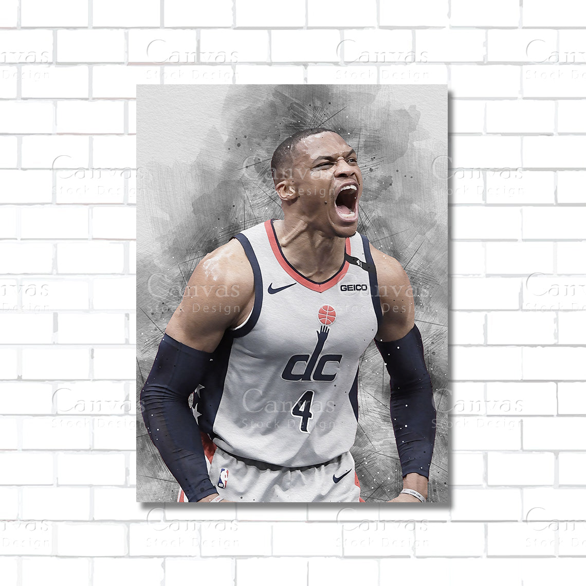 Russell Westbrook Canvas Wall Art