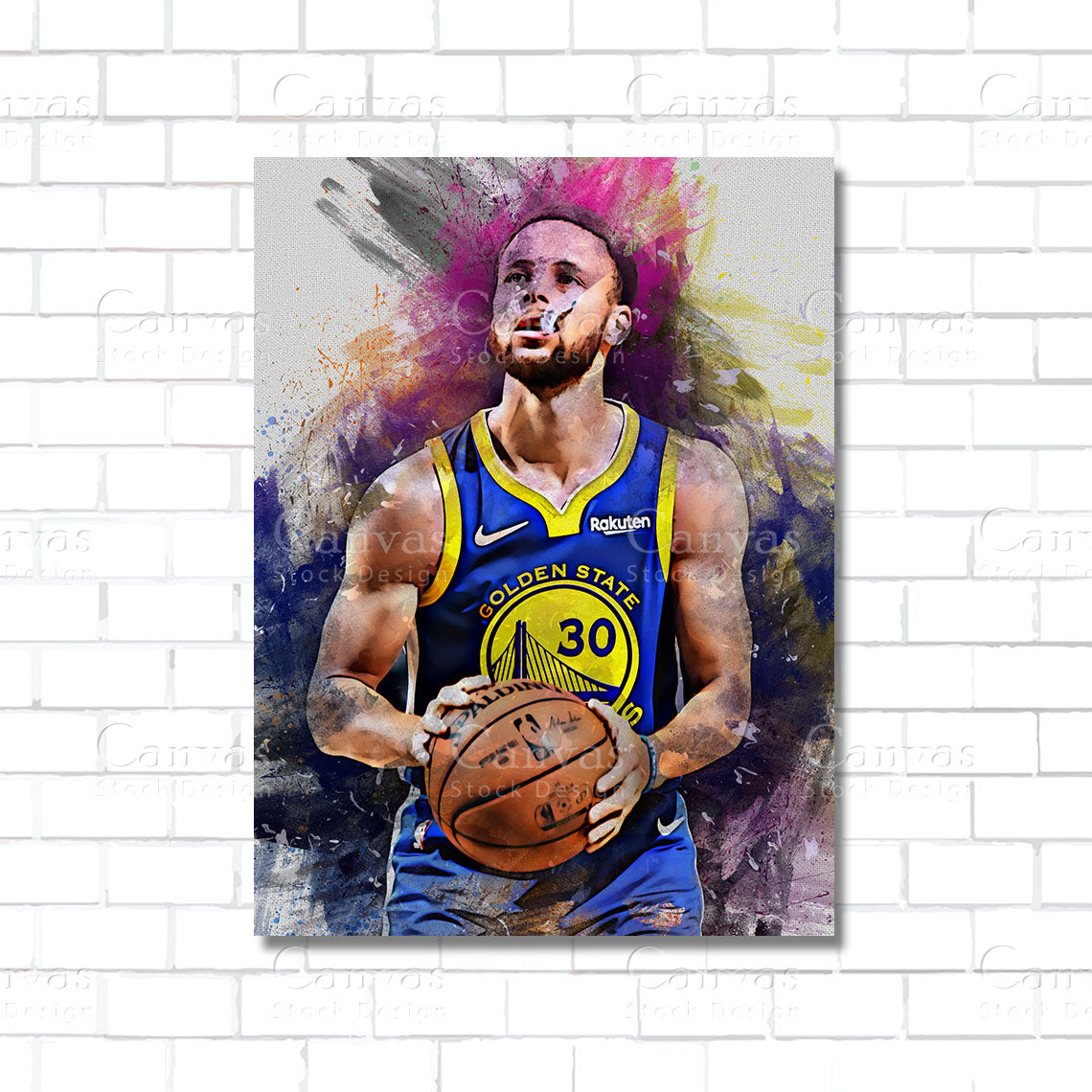Stephen Curry Canvas Wall Art