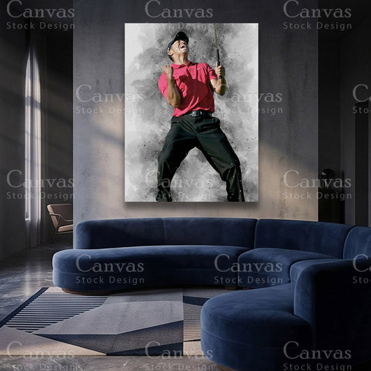 Tiger Woods Canvas Wall Art
