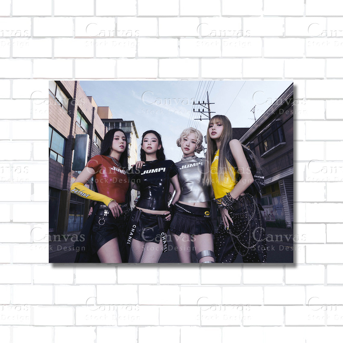 BLACKPINK Jump Canvas Wall Art – K-pop Poster Print
