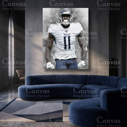 A.J. Brown NFL canvas artwork