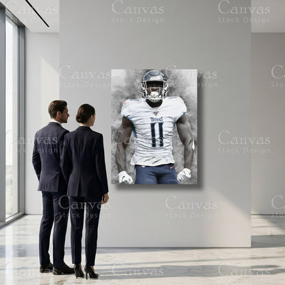 A.J. Brown professional football sports artwork