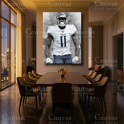 A.J. Brown luxury NFL wall decor