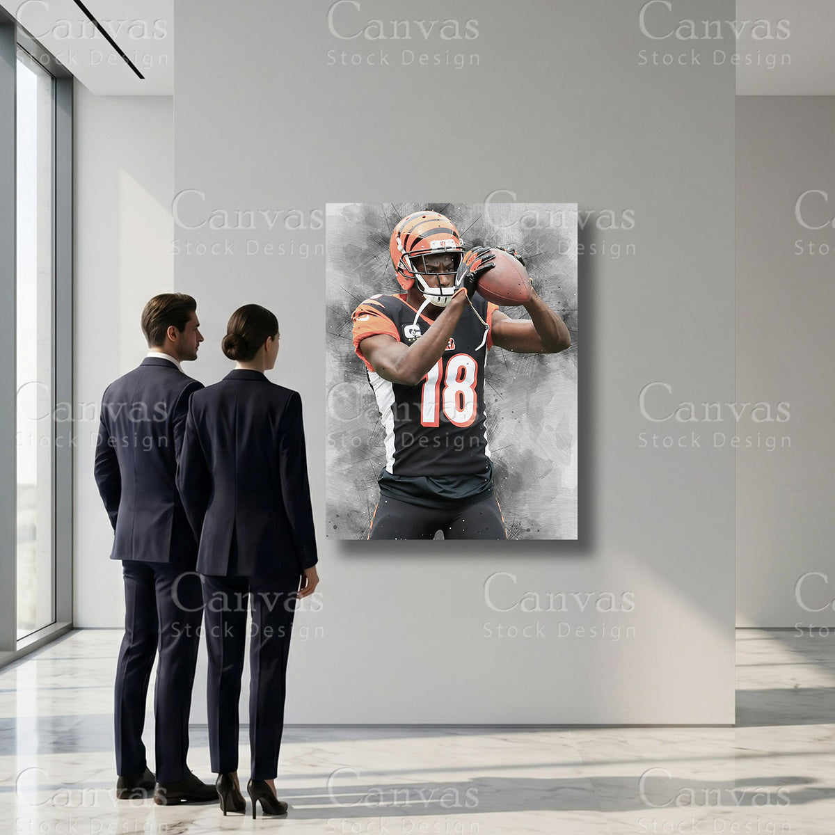 A.J. Green professional football sports artwork