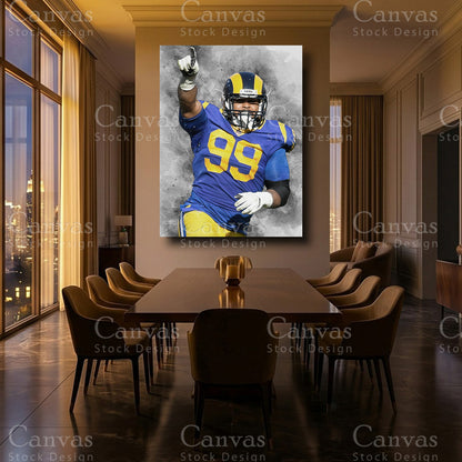 Aaron Donald luxury NFL wall decor