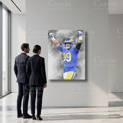 Aaron Donald professional football sports artwork