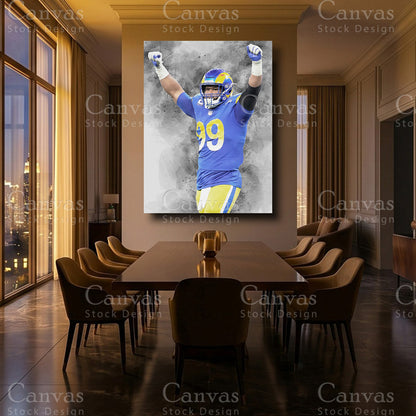 Aaron Donald luxury NFL wall decor