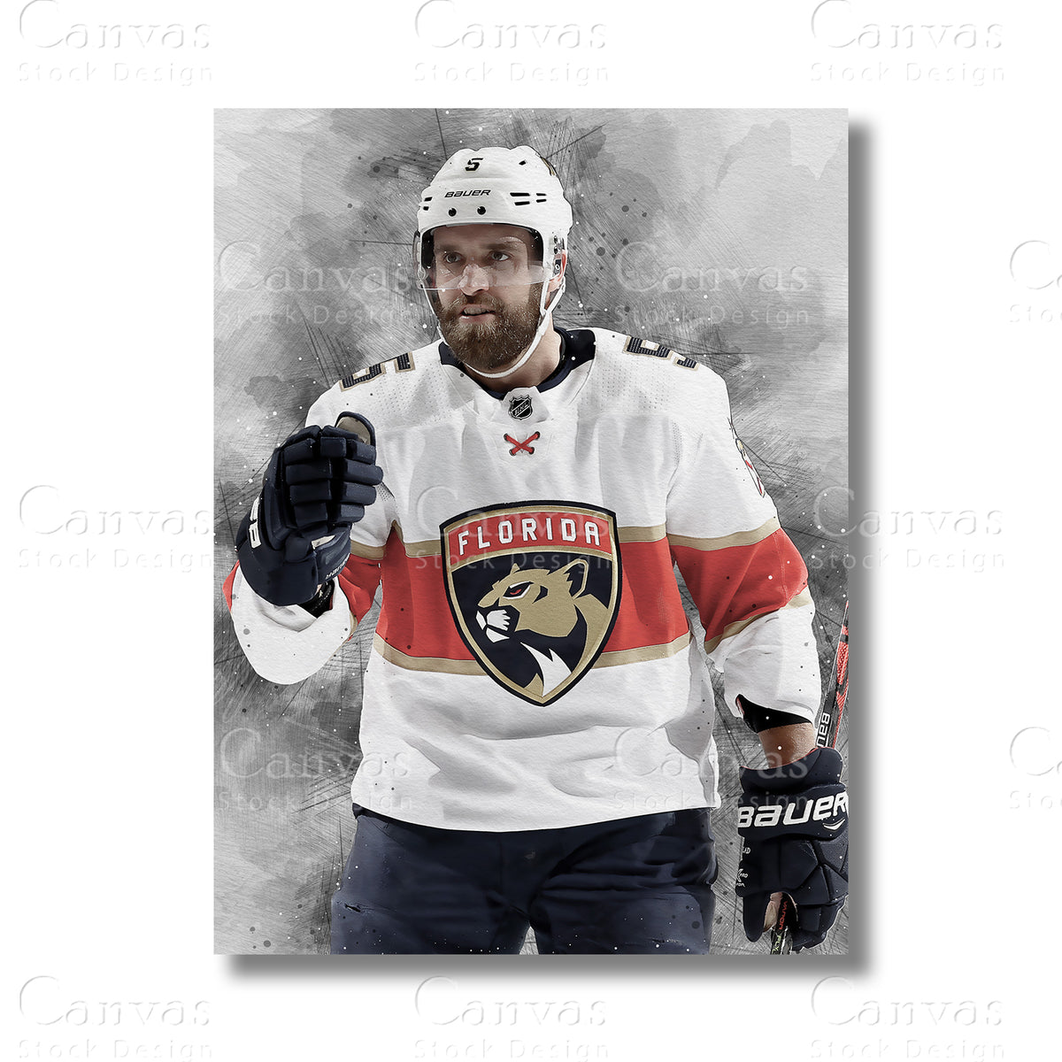 Aaron Ekblad Elite Ice Hockey Canvas Wall Art