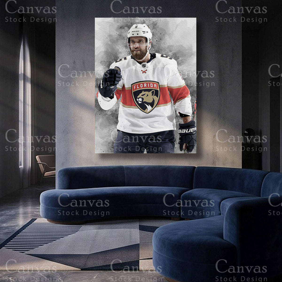 Aaron Ekblad Ice Hockey Canvas Artwork