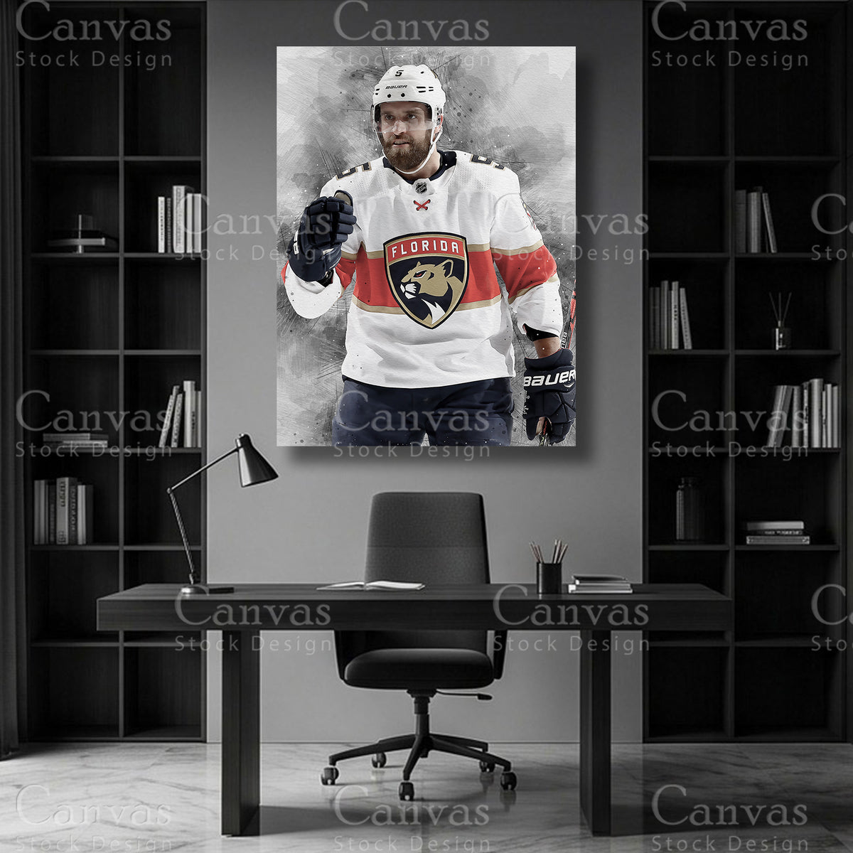 Aaron Ekblad Hockey Canvas Wall Art
