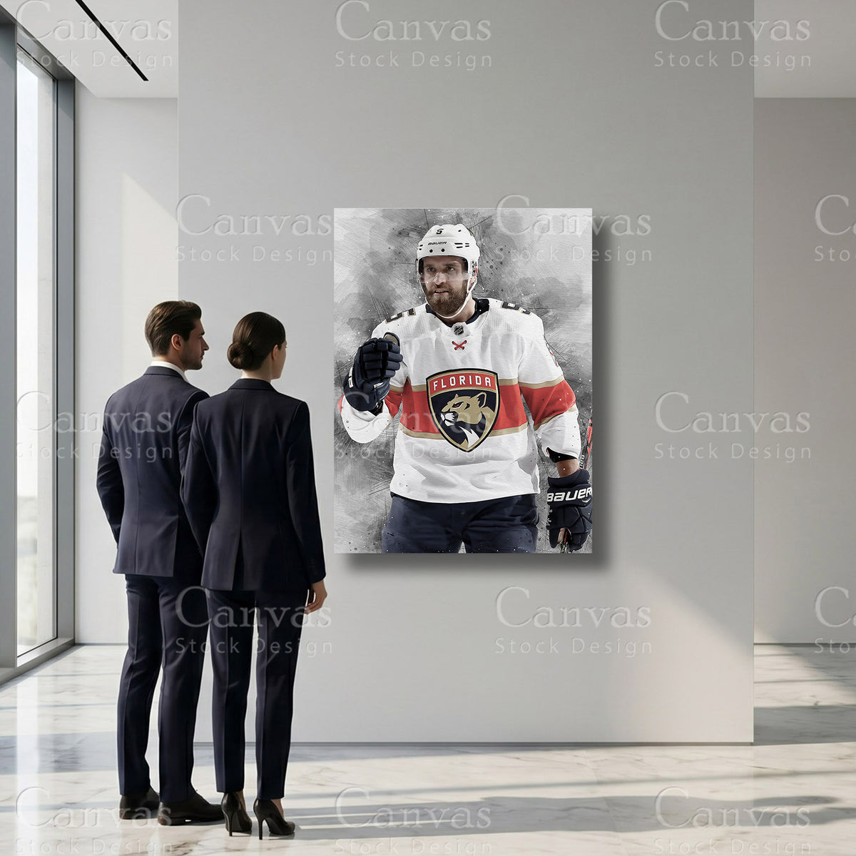 Aaron Ekblad Ice Hockey Sports Artwork