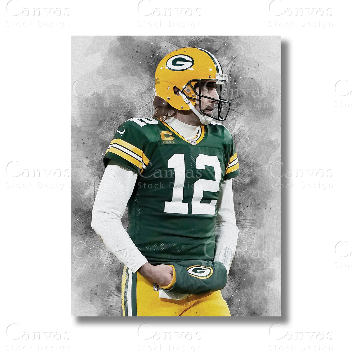 Aaron Rodgers Legendary NFL Canvas Wall Art
