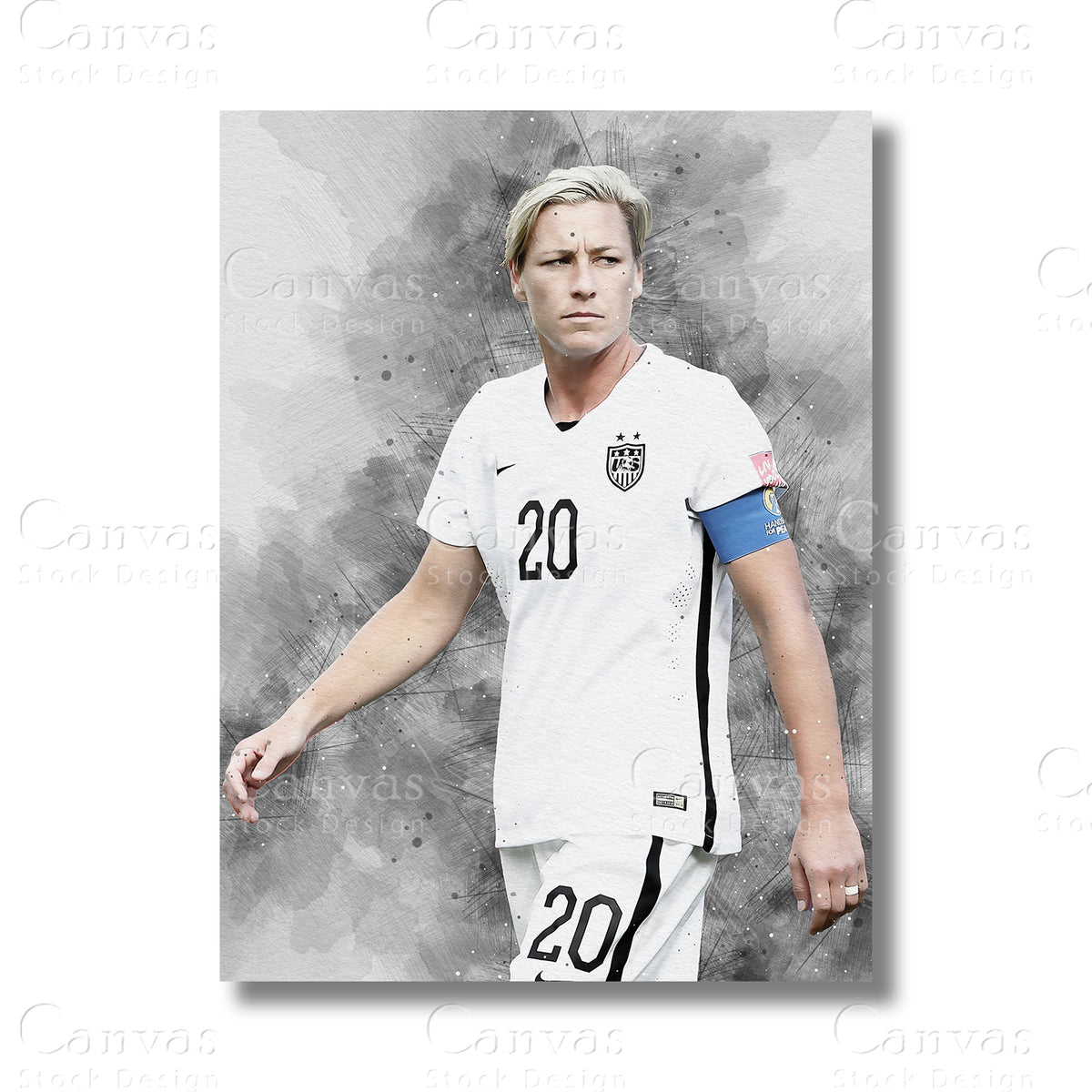 Abby Wambach Iconic Soccer Canvas Wall Art
