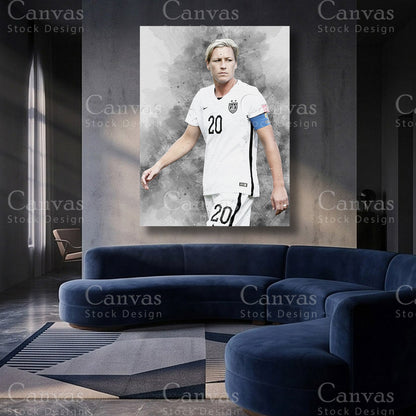 Abby Wambach Soccer Canvas Artwork