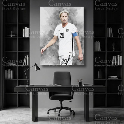 Abby Wambach Football Canvas Wall Art