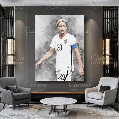 Abby Wambach Athlete Wall Art on Premium Canvas