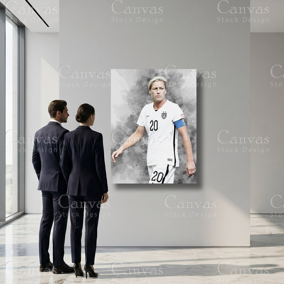 Abby Wambach Sports Canvas Artwork
