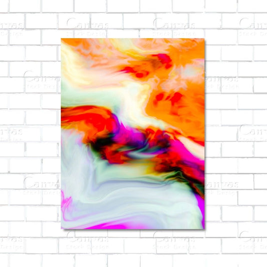 Abstract splash canvas wall art – colorful expressive paint design for modern decor