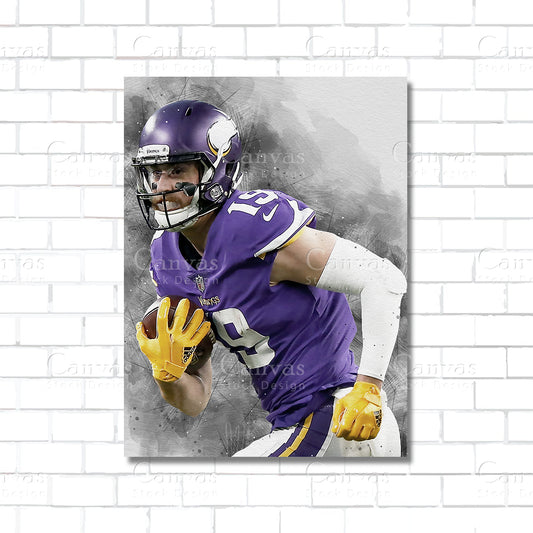 Adam Thielen Canvas Wall Art