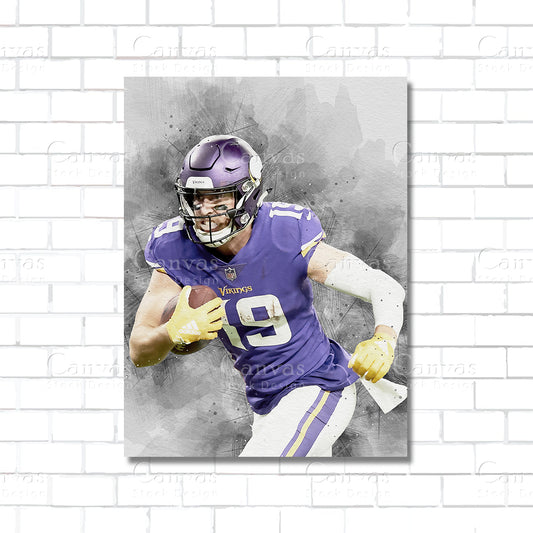 Adam Thielen Canvas Wall Art