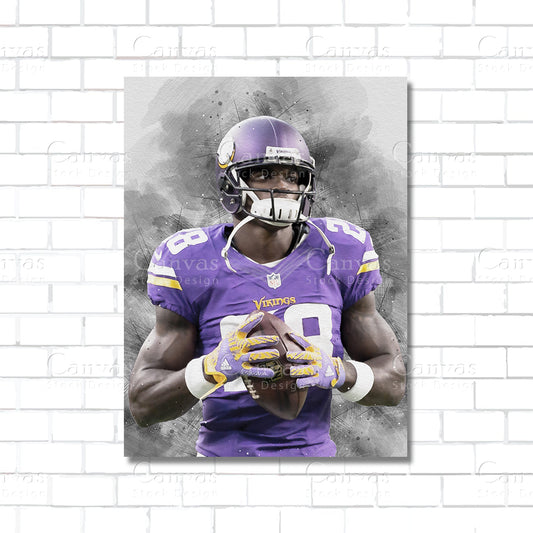 Adrian Peterson Canvas Wall Art