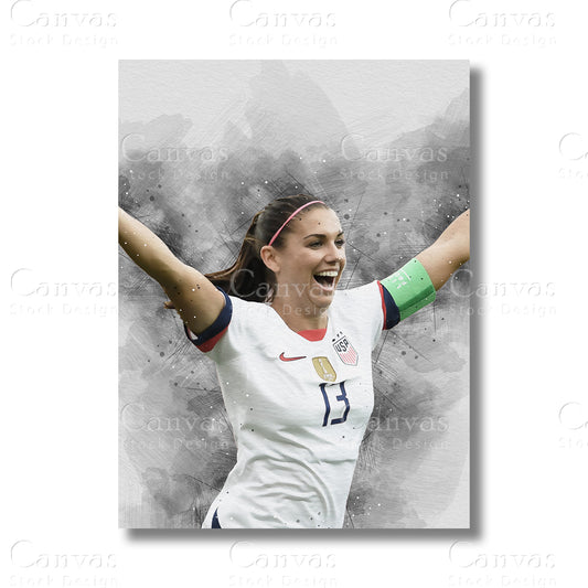 Alex Morgan Canvas Wall Art