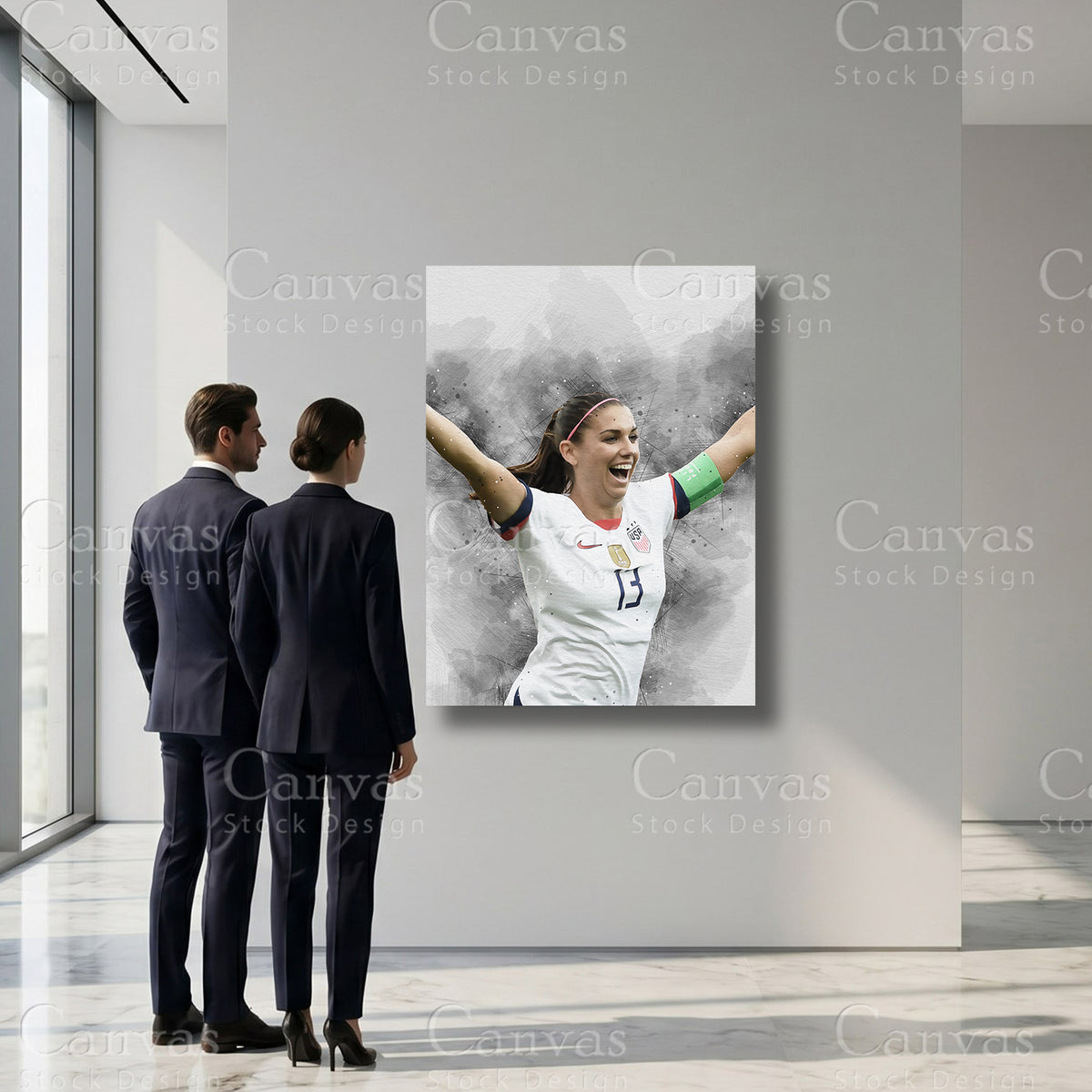 Alex Morgan Sports Canvas Artwork