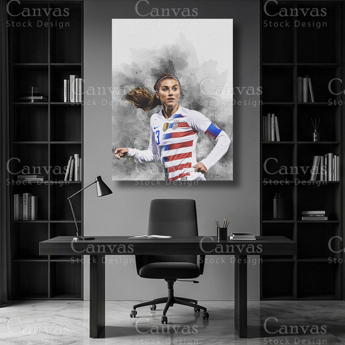 Alex Morgan Womens Soccer Wall Art