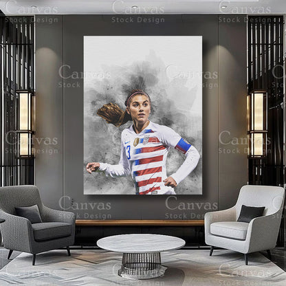 Alex Morgan Athlete Canvas Wall Art
