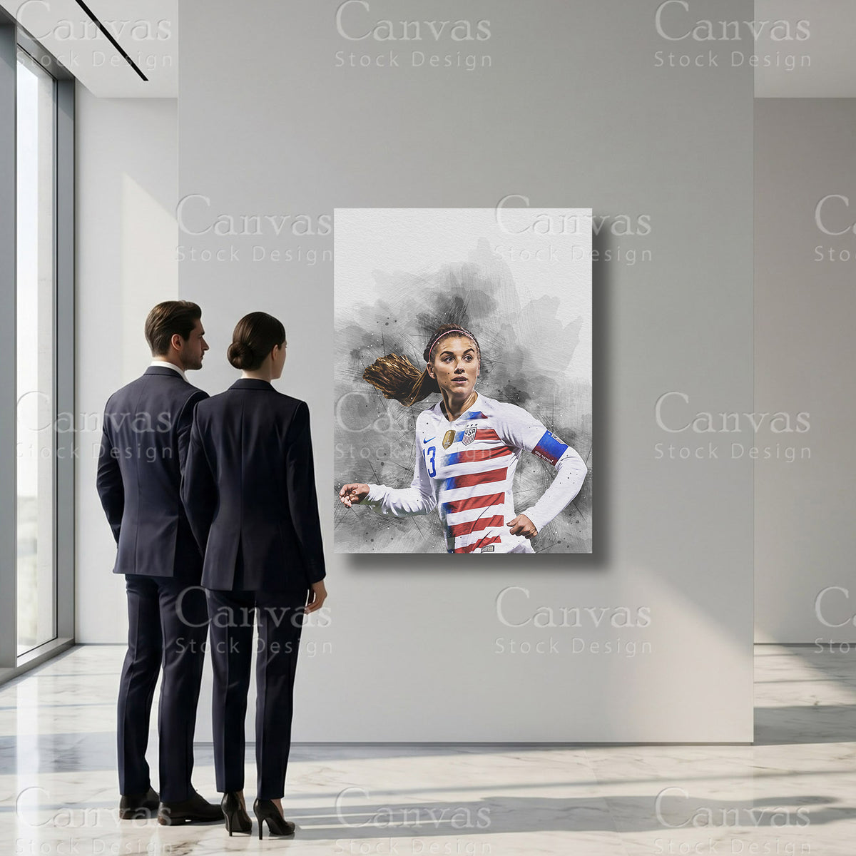 Alex Morgan Soccer Sports Artwork